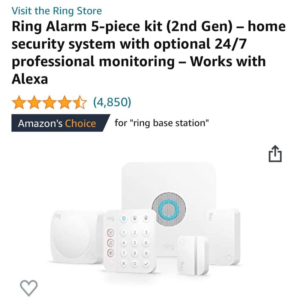 New Ring Alarm Home Security System